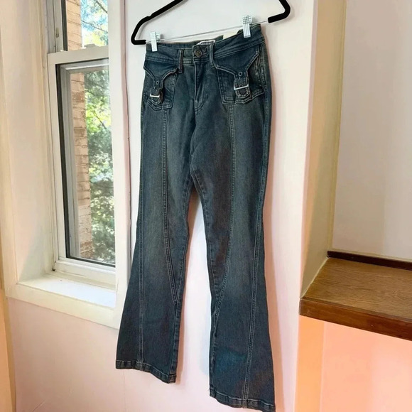 NWT Free People We The Free Love Stone Bootcut Flare Jeans Denim Blue 26 - Picture 10 of 16